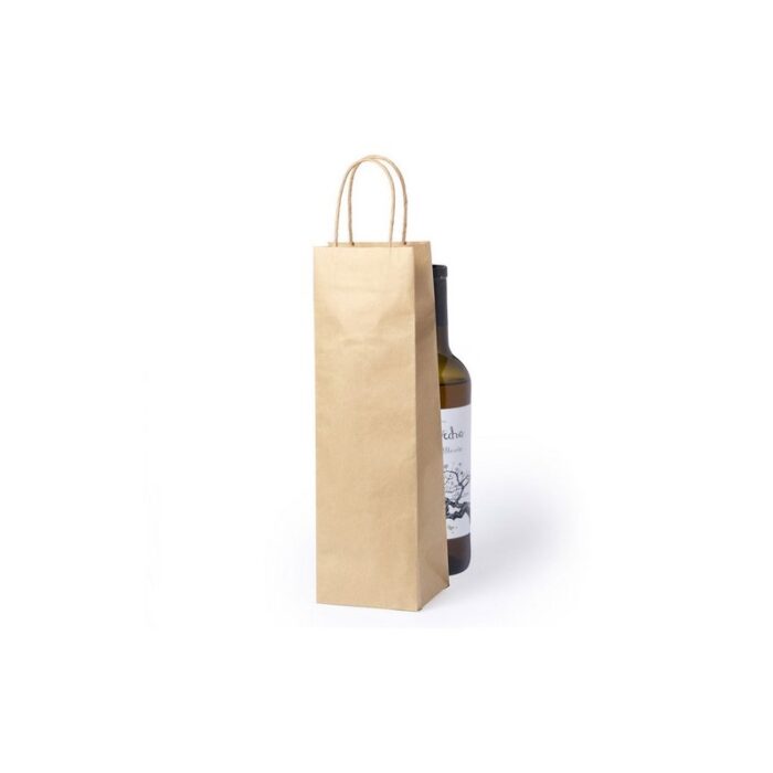 BOLSA #A/R BOTELLA KRAFT 14+8,5x39,5