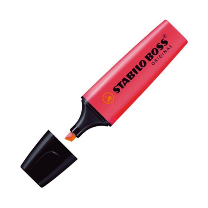 FLUORESCENTE STABILO BOSS ROJO