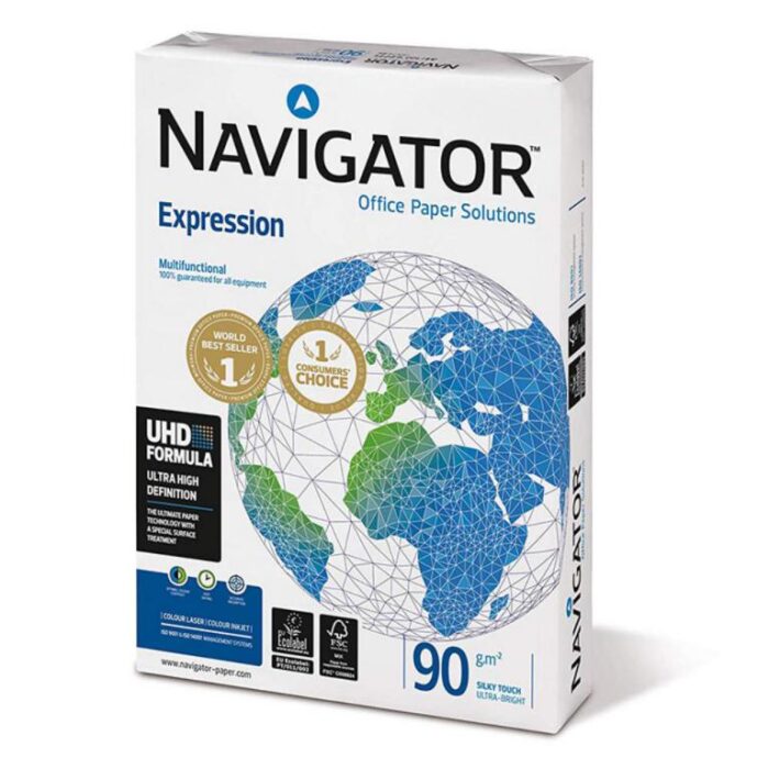 PAPEL NAVIGATOR A4 BLANCO 90GR/500H