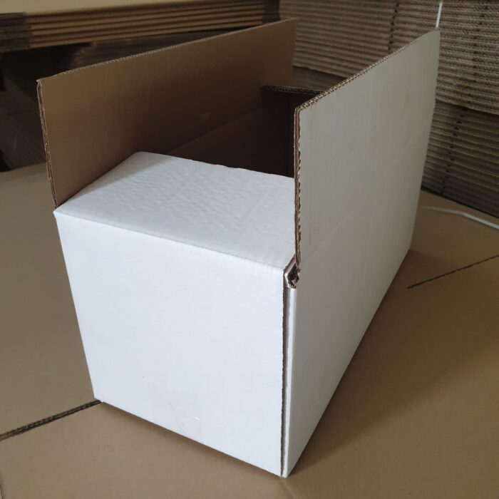 #CAJA BLANCA CANAL DOBLE 430x195x190