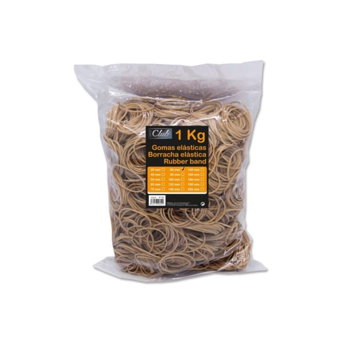 BOLSA 1 KG GOMAS ELASTICAS 8 CM