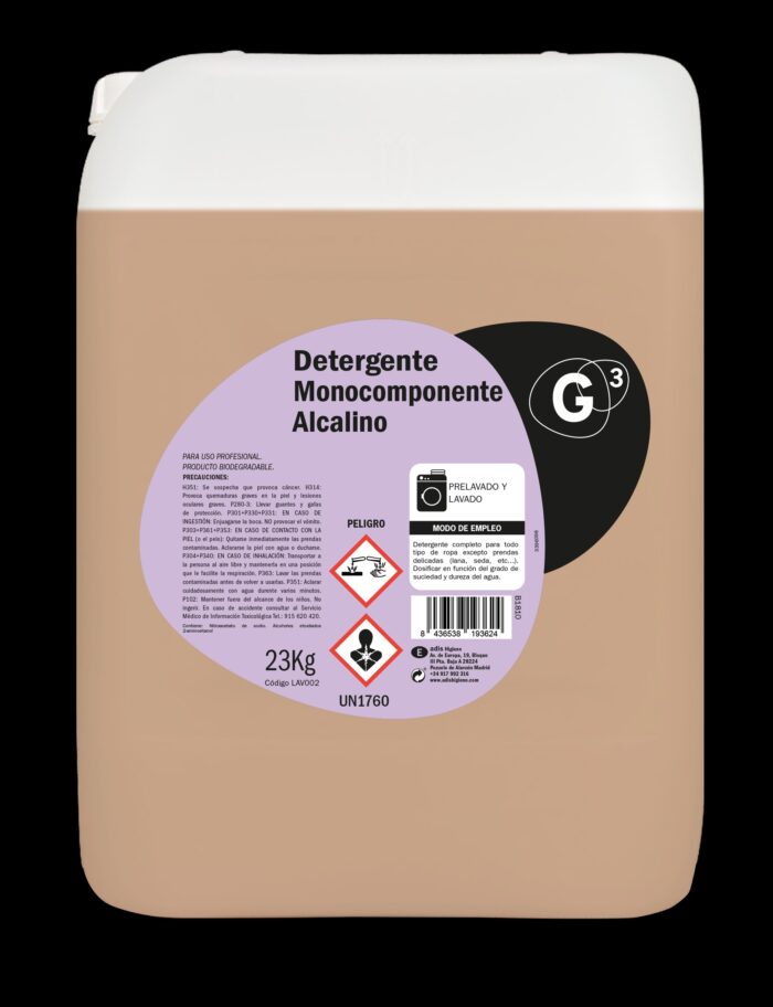 GARRAFA 23KGS DETERGENTE ALCALINO