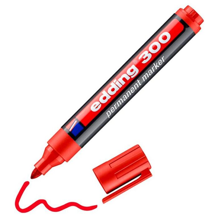 ROTULADOR EDDING 300 ROJO