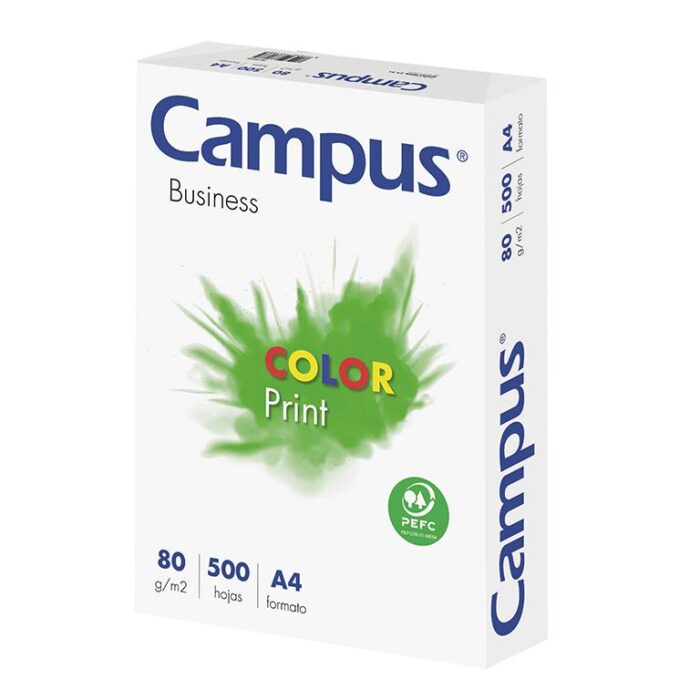 PAQ. 500 HOJAS PAPEL DIN-A4  80gr CAMPUS