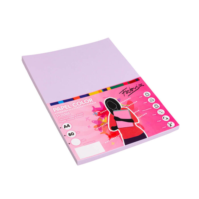PAQ. 100H PAPEL 80G A4 LILA