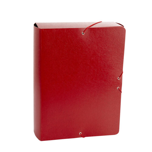 CARPETA #PROYECTOS 9CM GOFRADO ROJO