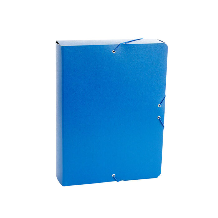 CARPETA #PROYECTOS 7CM GOFRADO azul