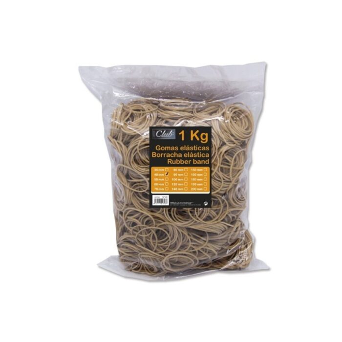 BOLSA 1 KG GOMAS ELASTICAS 4 CM