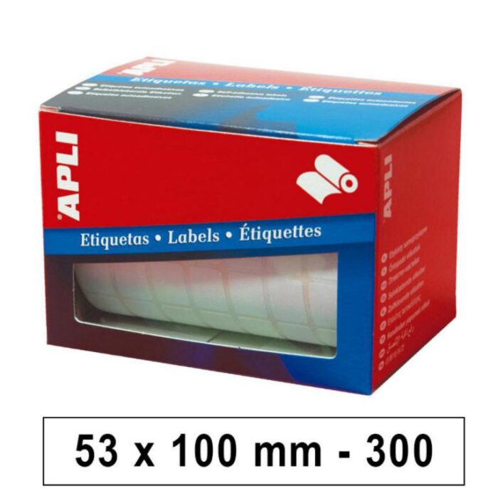 ETIQUETAS ROLLO APLI 53X100 BLAN/300U