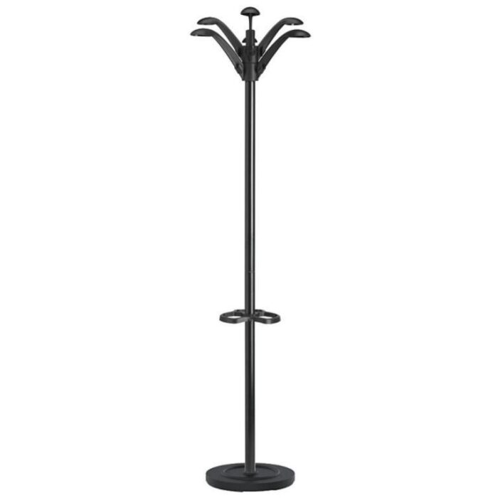 PERCHERO UNILUX FLORA 6 COLGAD.NEGRO