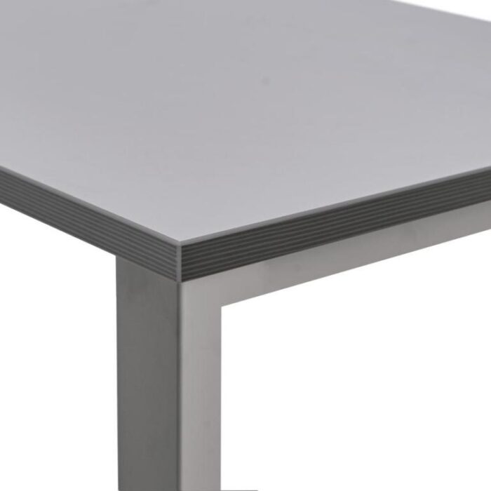 MESA ROCADA TOTAL 180X80CM ALUM/GRIS