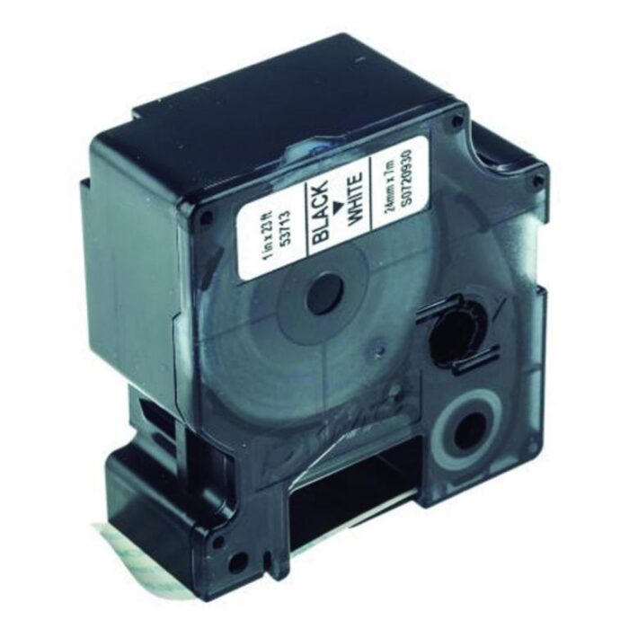 CINTA DYMO D1 24MMX7M NEGRO/BLANCO