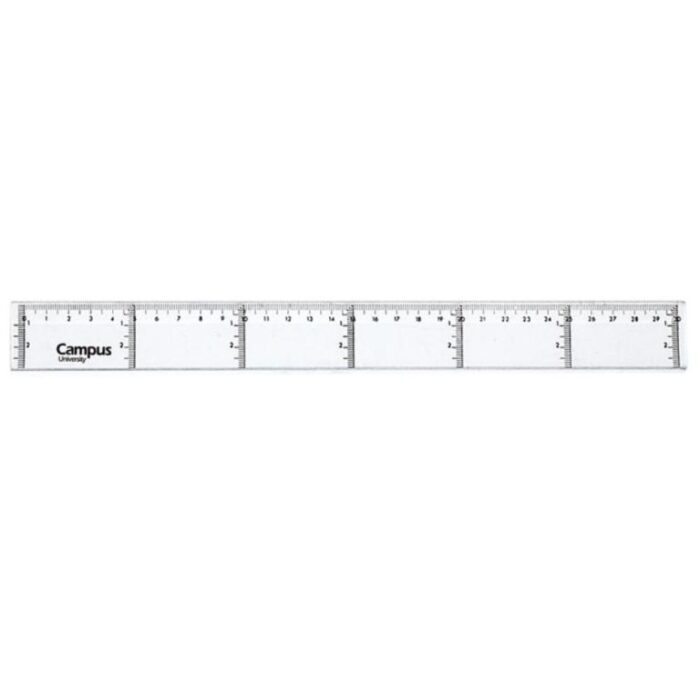 REGLA CAMPUS PLASTICO 30 CM