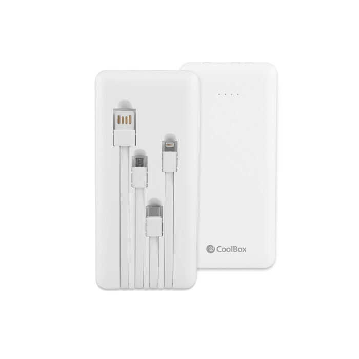 POWER BANK COOLBOX 10K BLANCO