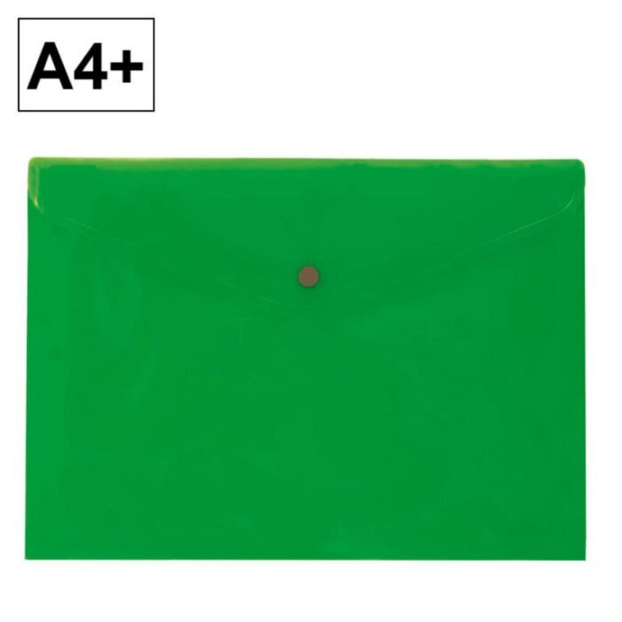 SOBRE PP PLUS A4 BROCHE APAIS. VERDE
