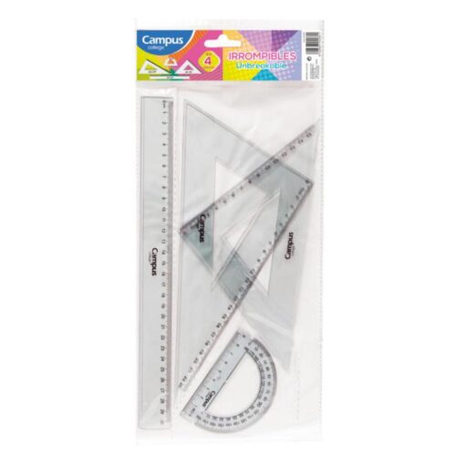 JUEGO REGLAS CAMPUS 30CM IRROMPIBLE